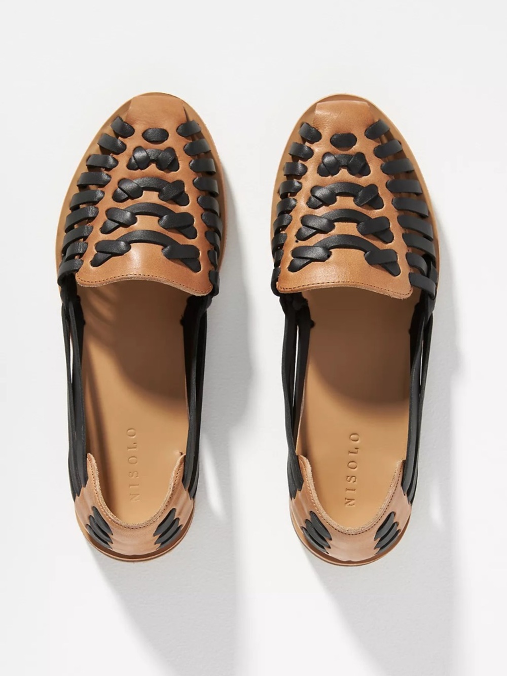 Nisolo x Anthropologie Colorblocked Huarache Flats